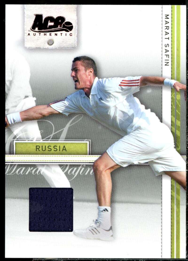 Marat Safin Card 2007 Ace Authentic Straight Sets Materials #22  Image 1