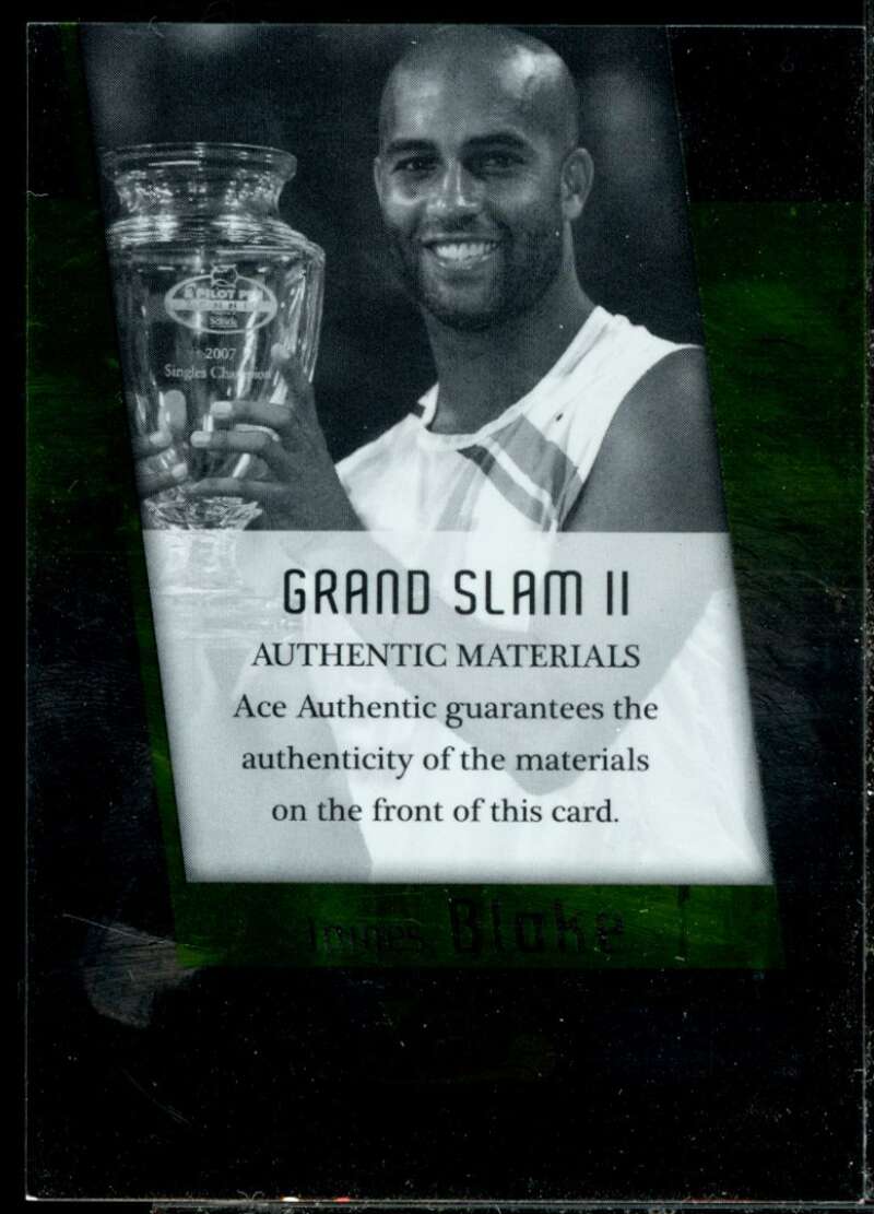 James Blake Card 2008 Ace Authentic Grand Slam Jerseys Bronze #JC8  Image 2