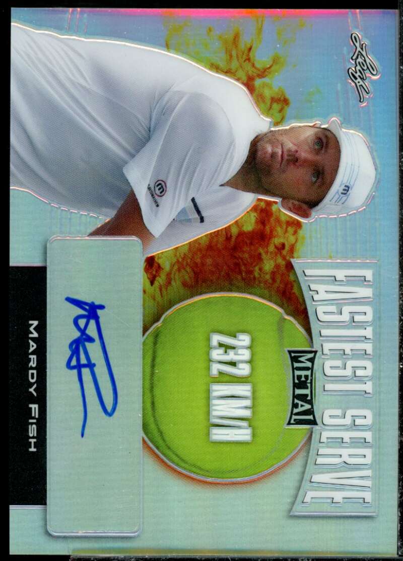 Mardy Fish Card 2016 Leaf Metal Tennis Fastest Serve #FSMF1  Image 1