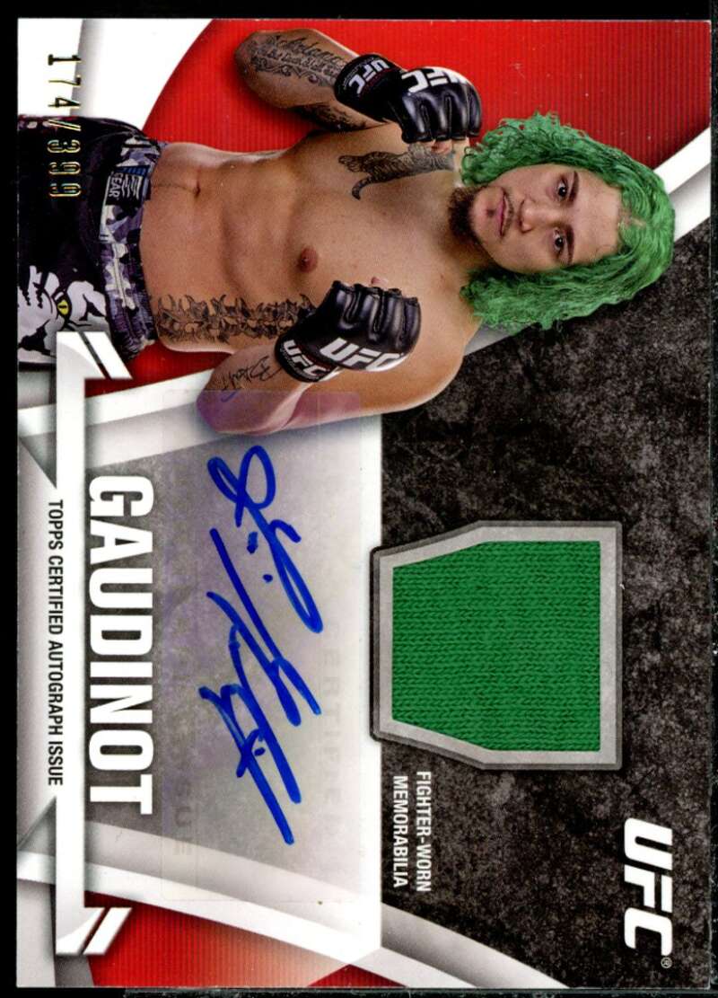 Louis Gaudinot Card 2013 Topps UFC Knockout Fighter Relics Autographs #KARLG  Image 1