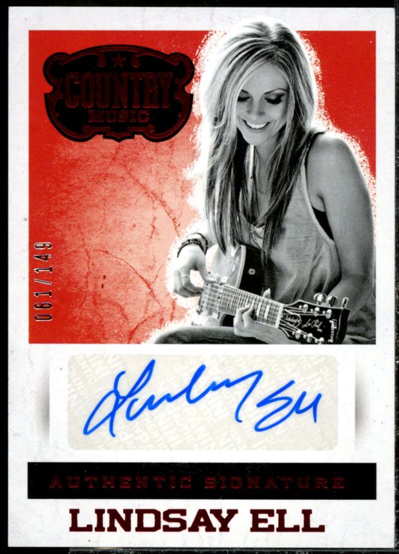 Lindsay Ell Card 2015 Panini Country Music Signatures Red #15  Image 1