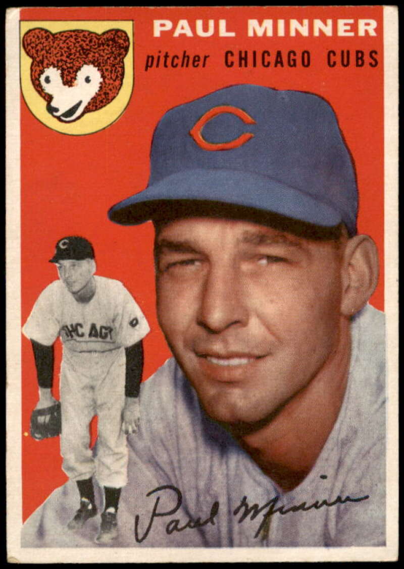 Paul Minner Card Topps 1954 #28 Image 1