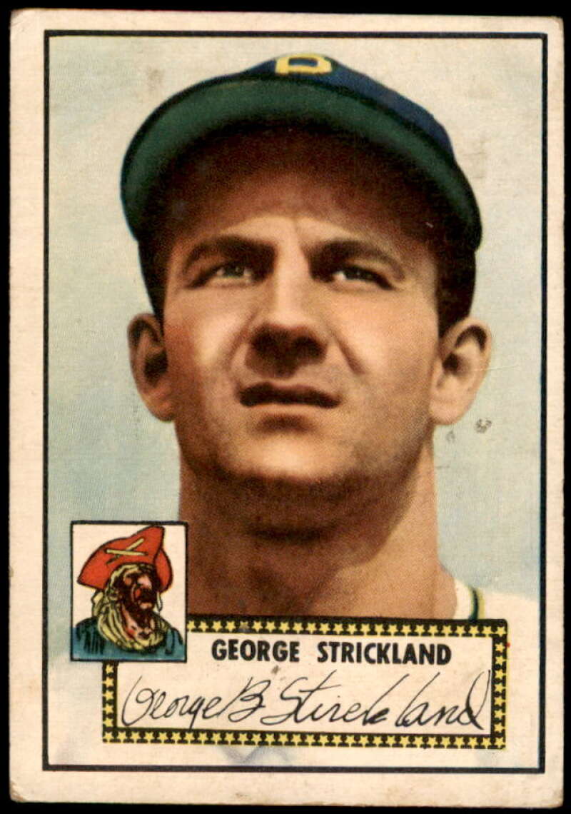 George Strickland Rookie Card 1952 Topps #197 Image 1