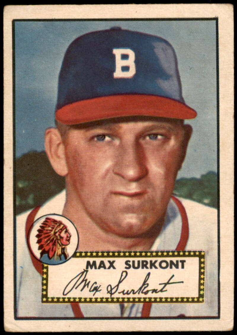 Max Surkont Rookie Card 1952 Topps #302 Image 1