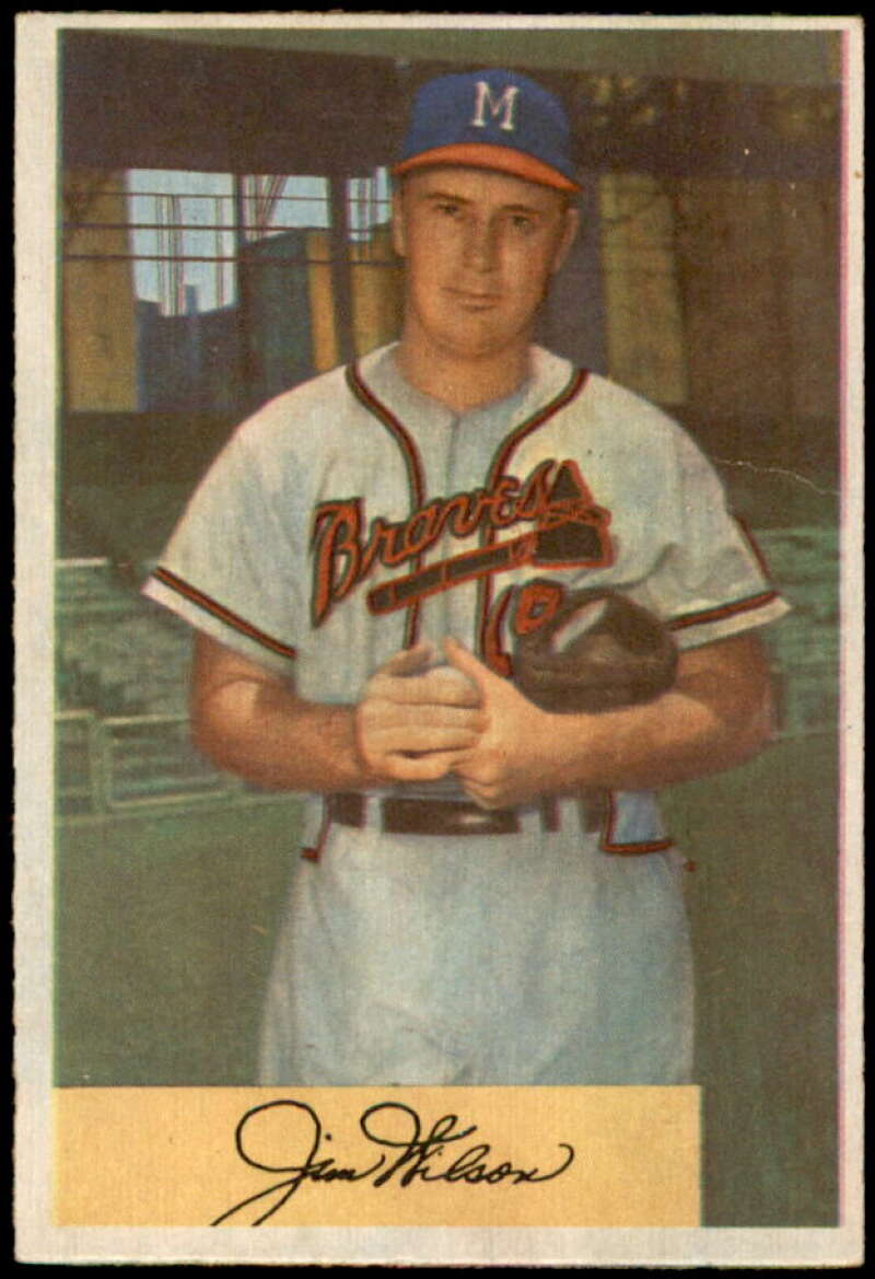 Jim Wilson Card 1954 Bowman #16 Image 1