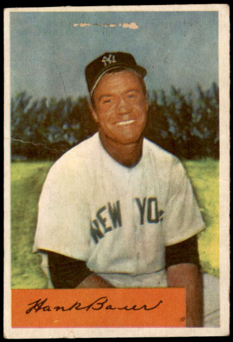 Hank Bauer Card 1954 Bowman #129 Image 1