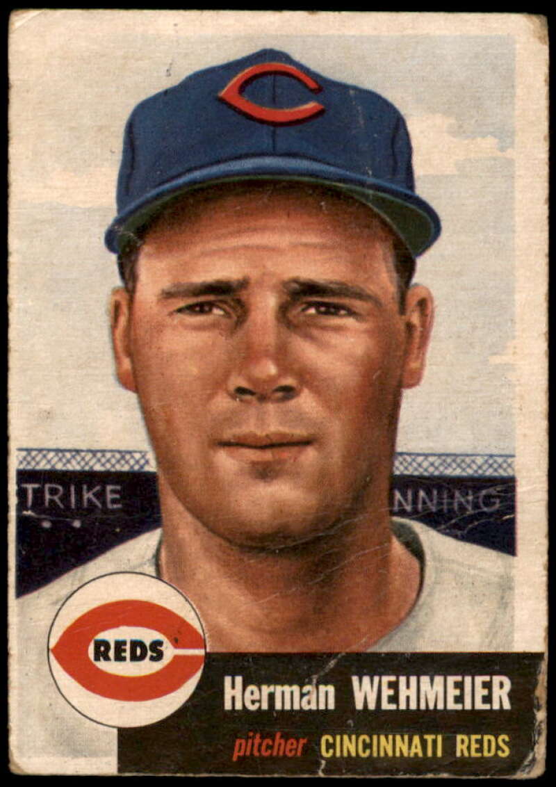Herm Wehmeier Card 1953 Topps #110 Image 1