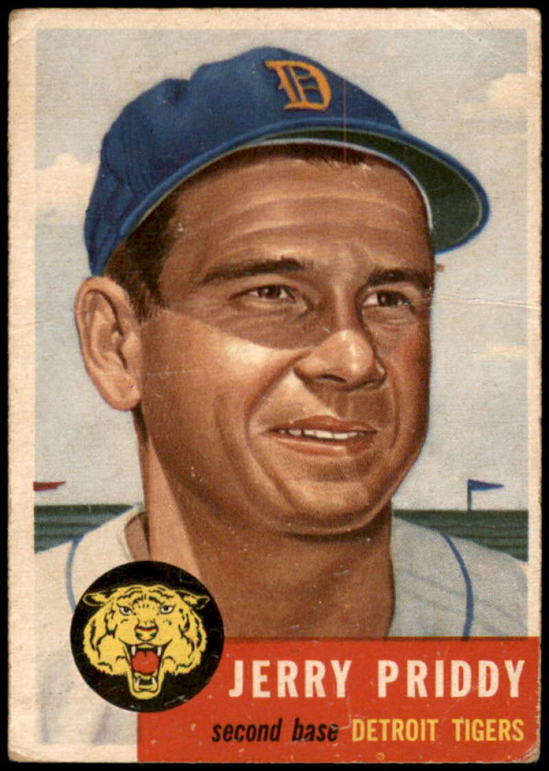 Jerry Priddy Card 1953 Topps #113 Image 1