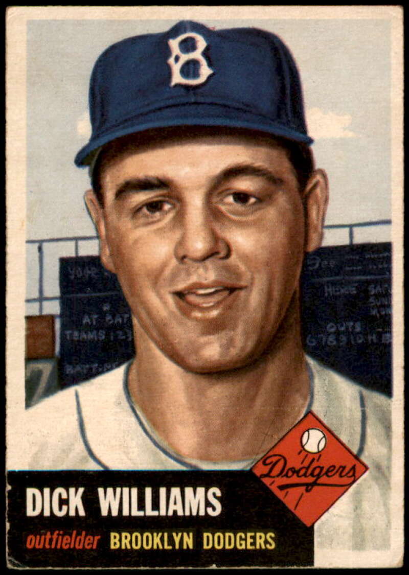 Dick Williams Card 1953 Topps #125 Image 1