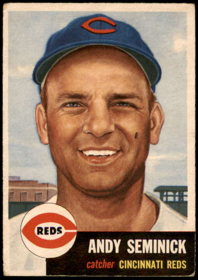 Andy Seminick Card 1953 Topps #153 Image 1