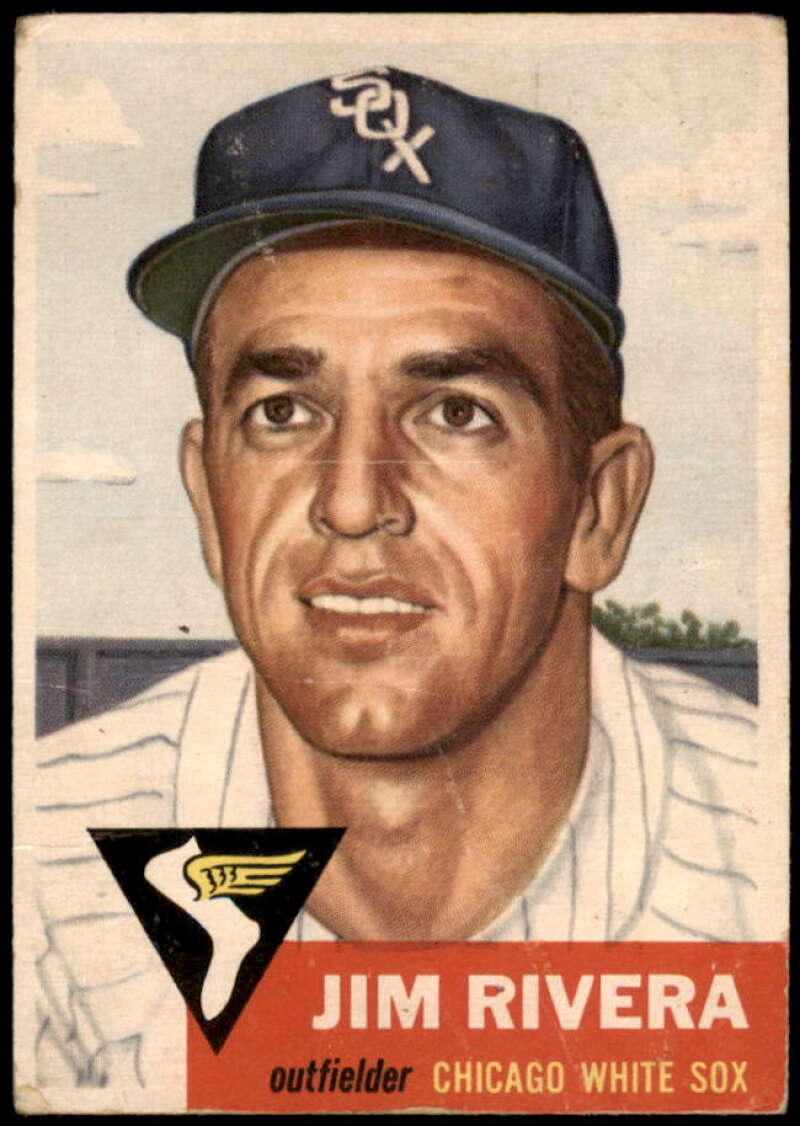 Jim Rivera Rookie Card 1953 Topps #156 Image 1