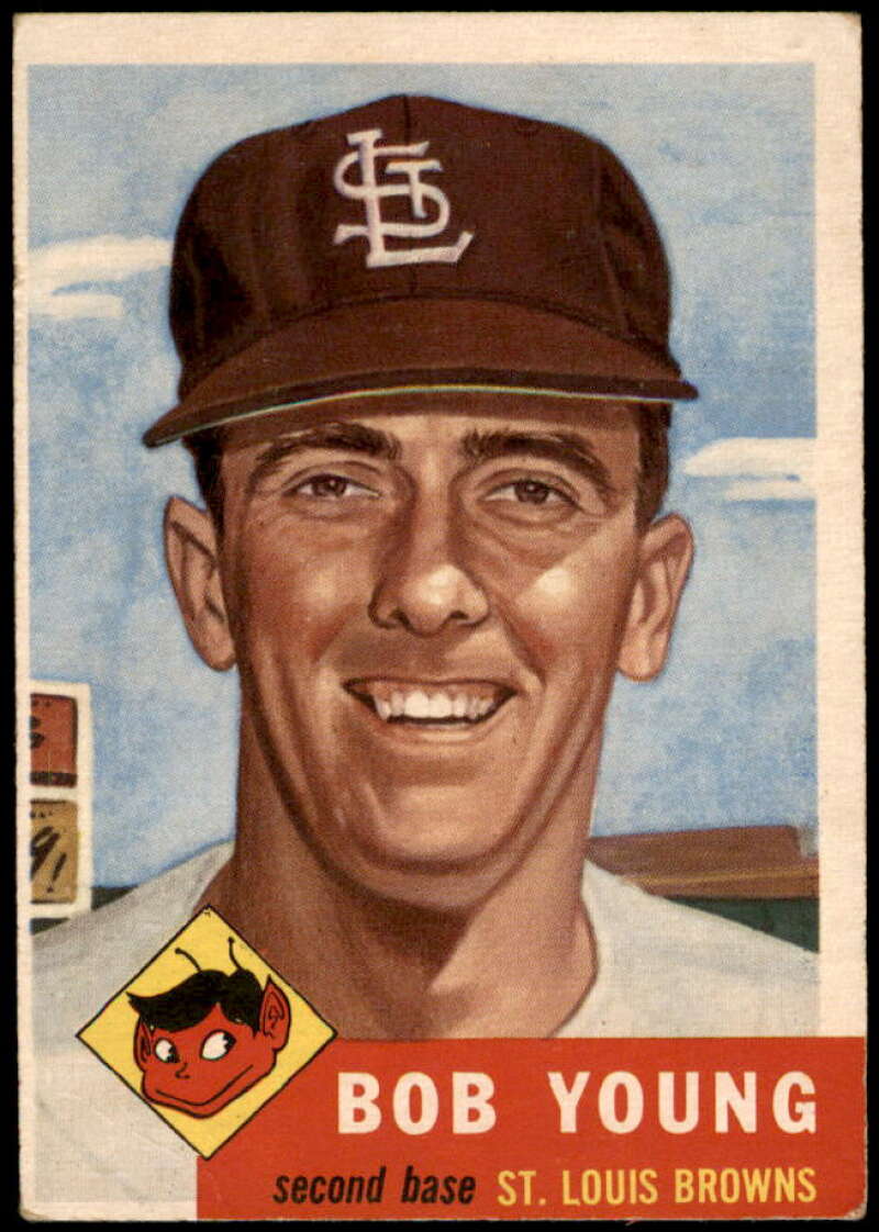 Bobby Young Card 1953 Topps #160 Image 1