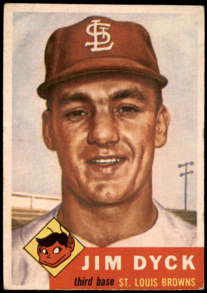 Jim Dyck Rookie Card 1953 Topps #177 Image 1