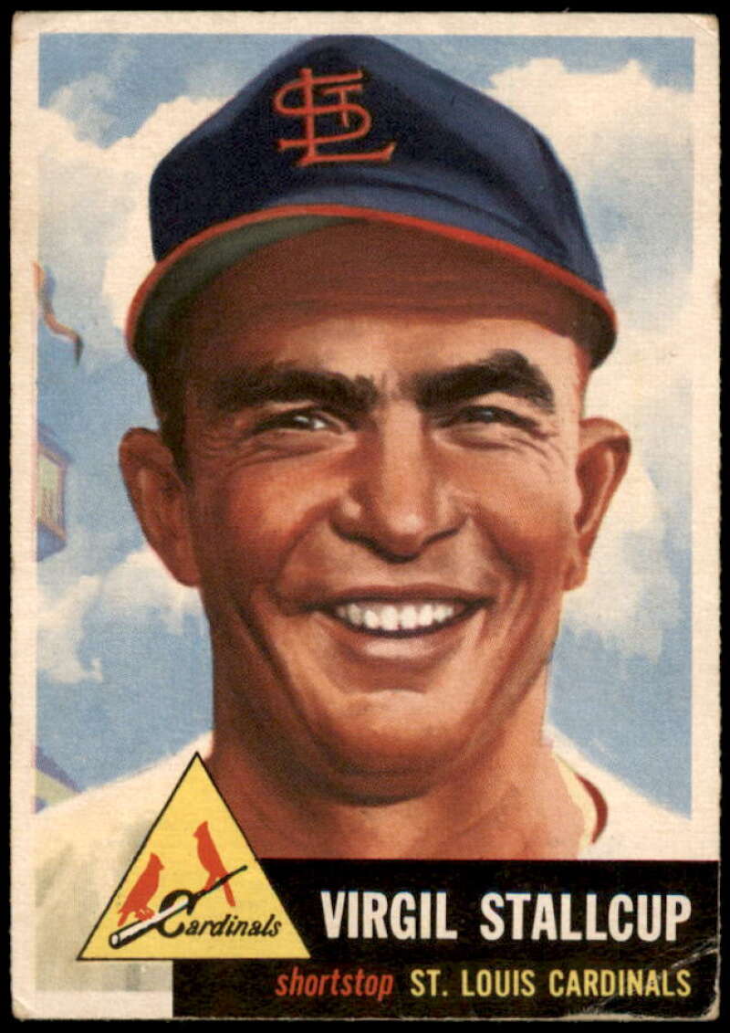 Virgil Stallcup Card 1953 Topps #180 Image 1