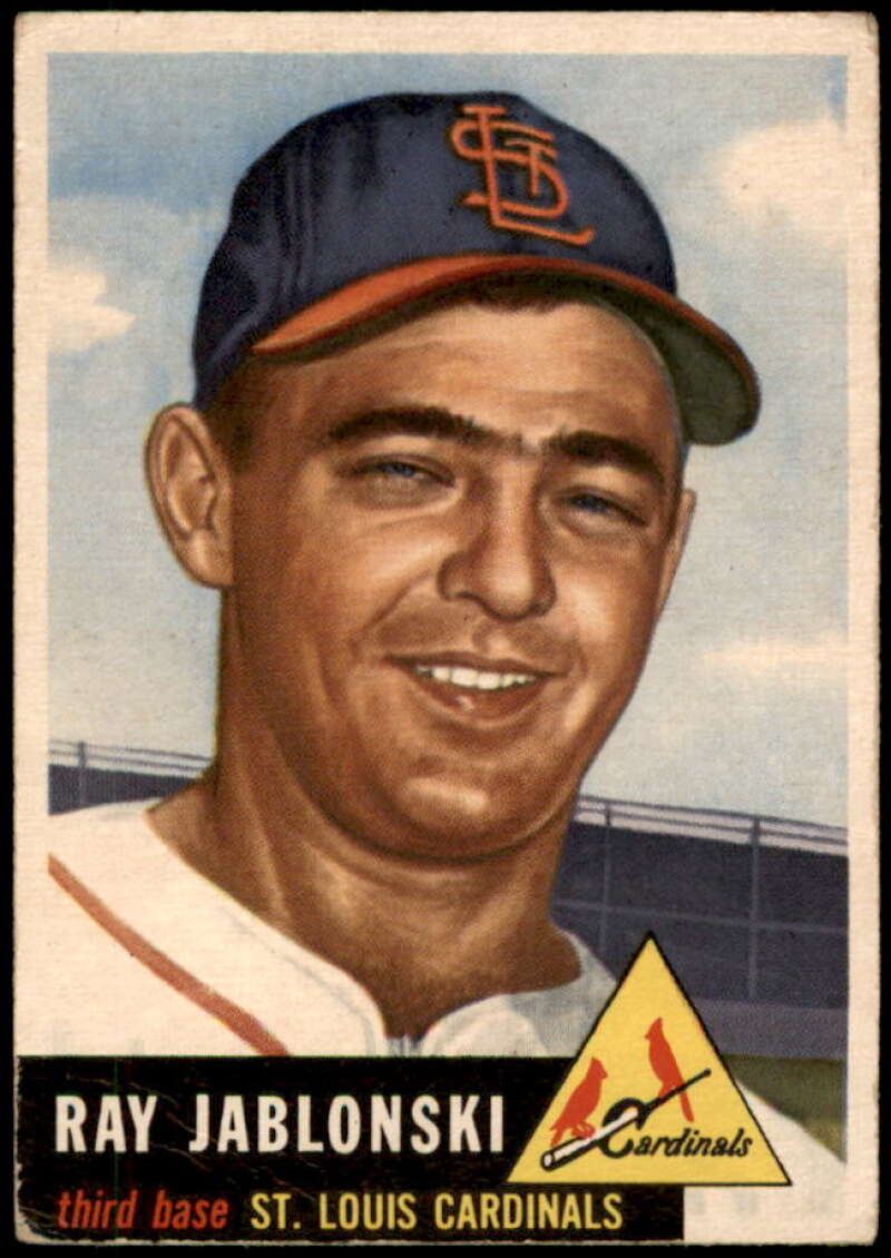 Ray Jablonski Rookie Card 1953 Topps #189 Image 1