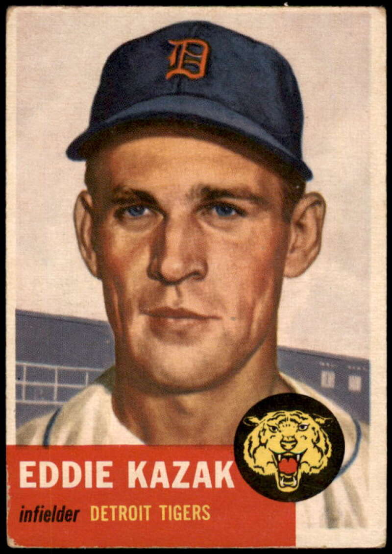 Eddie Kazak Card 1953 Topps #194 Image 1