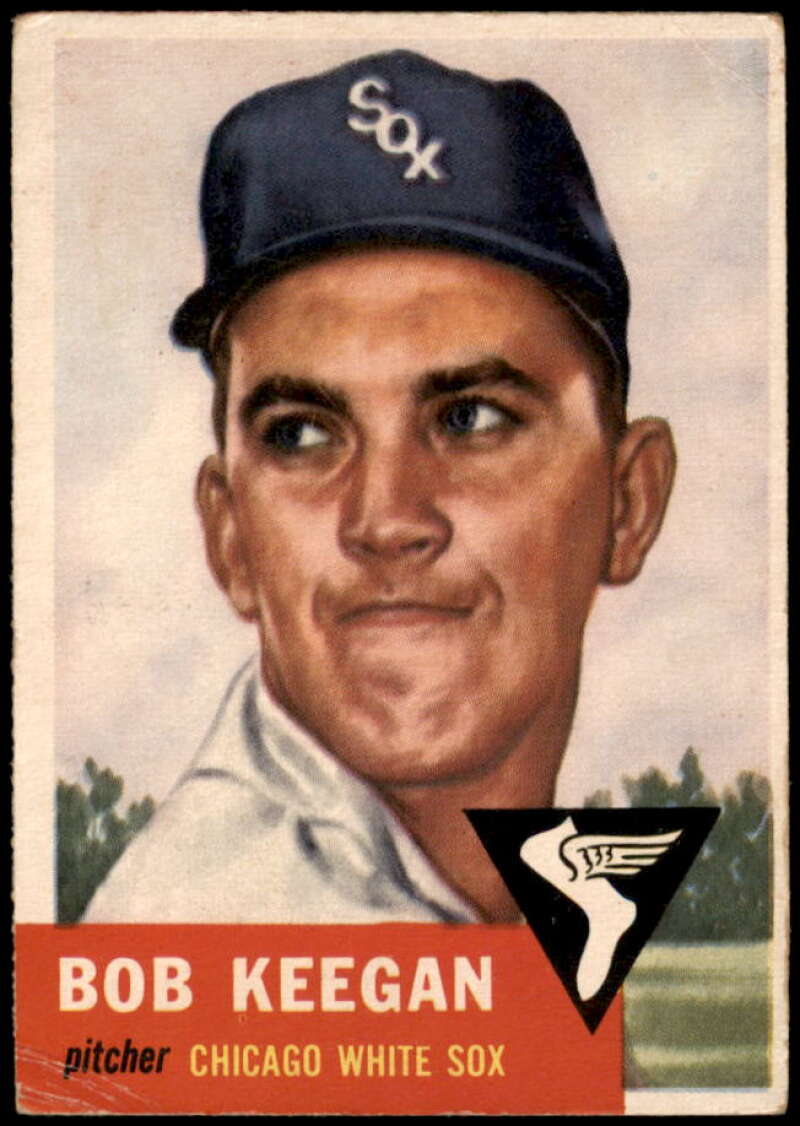 Bob Keegan Rookie Card 1953 Topps #196 Image 1