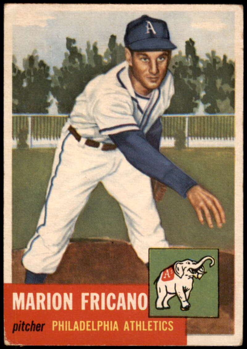 Marion Fricano Rookie Card 1953 Topps #199 Image 1