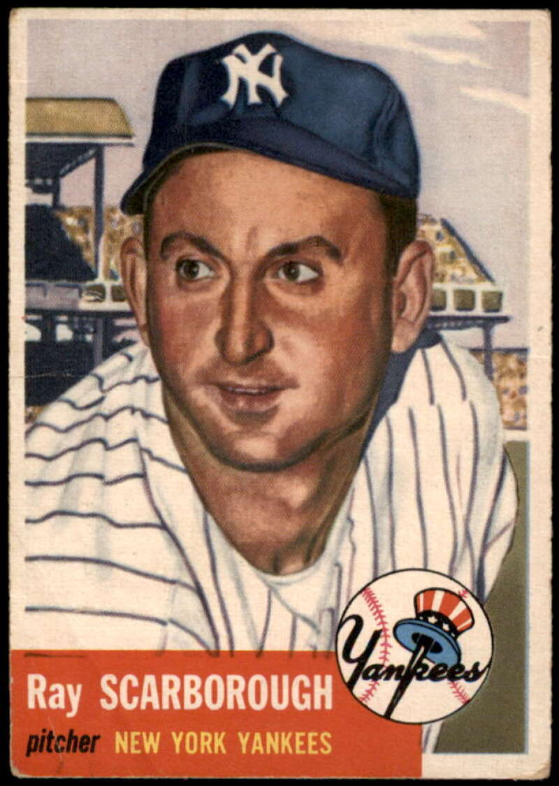 Ray Scarborough Card 1953 Topps #213 Image 1
