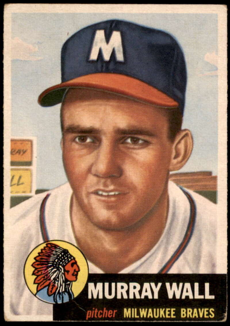 Murray Wall Rookie Card 1953 Topps #217 Image 1