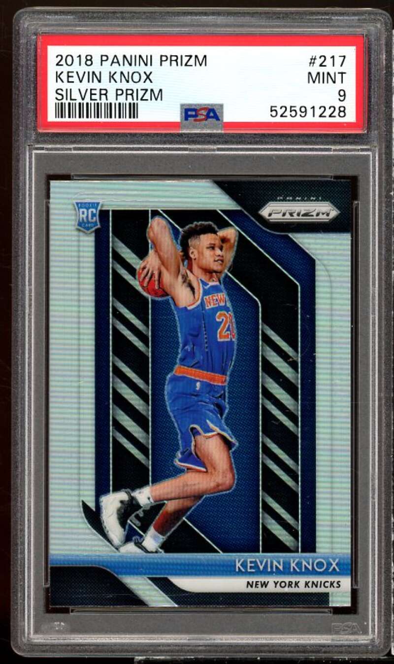 Kevin Knox Rookie Card 2018-19 Panini Prizm Silver Prizm #217 PSA 9 Image 1