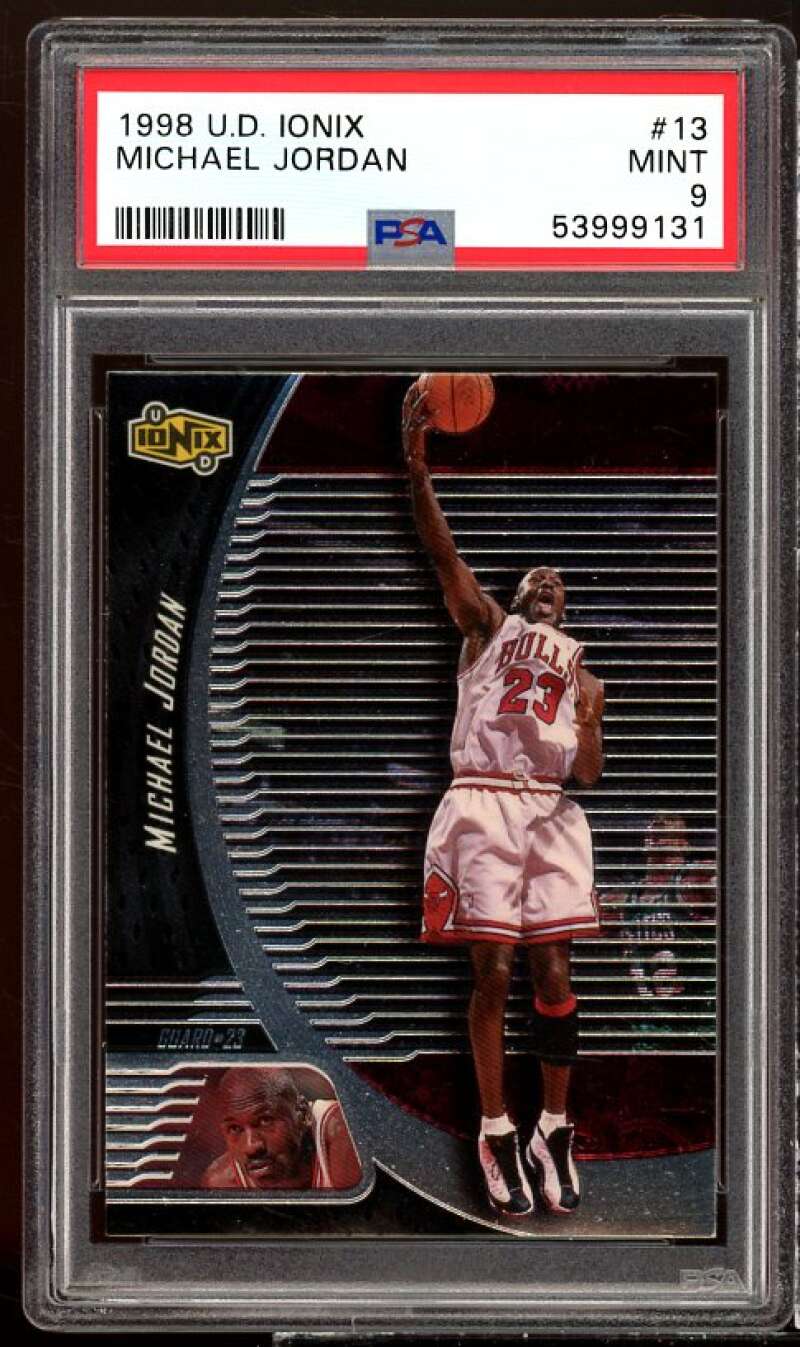 Michael Jordan Card 1998-99 U.D. Ionix #13 PSA 9 Image 1