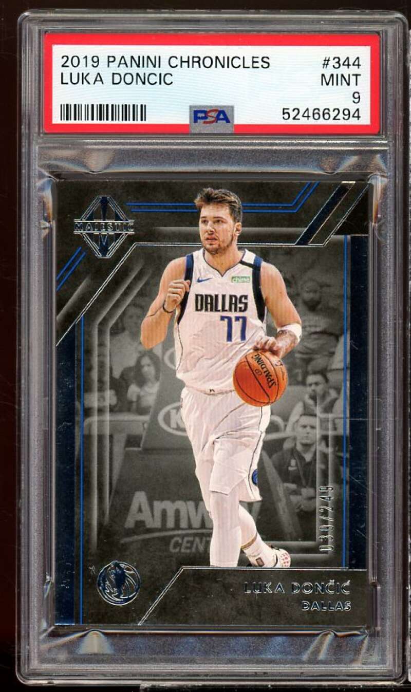 Luka Doncic Card 2019-20 Panini Chronicles #344 PSA 9 Image 1