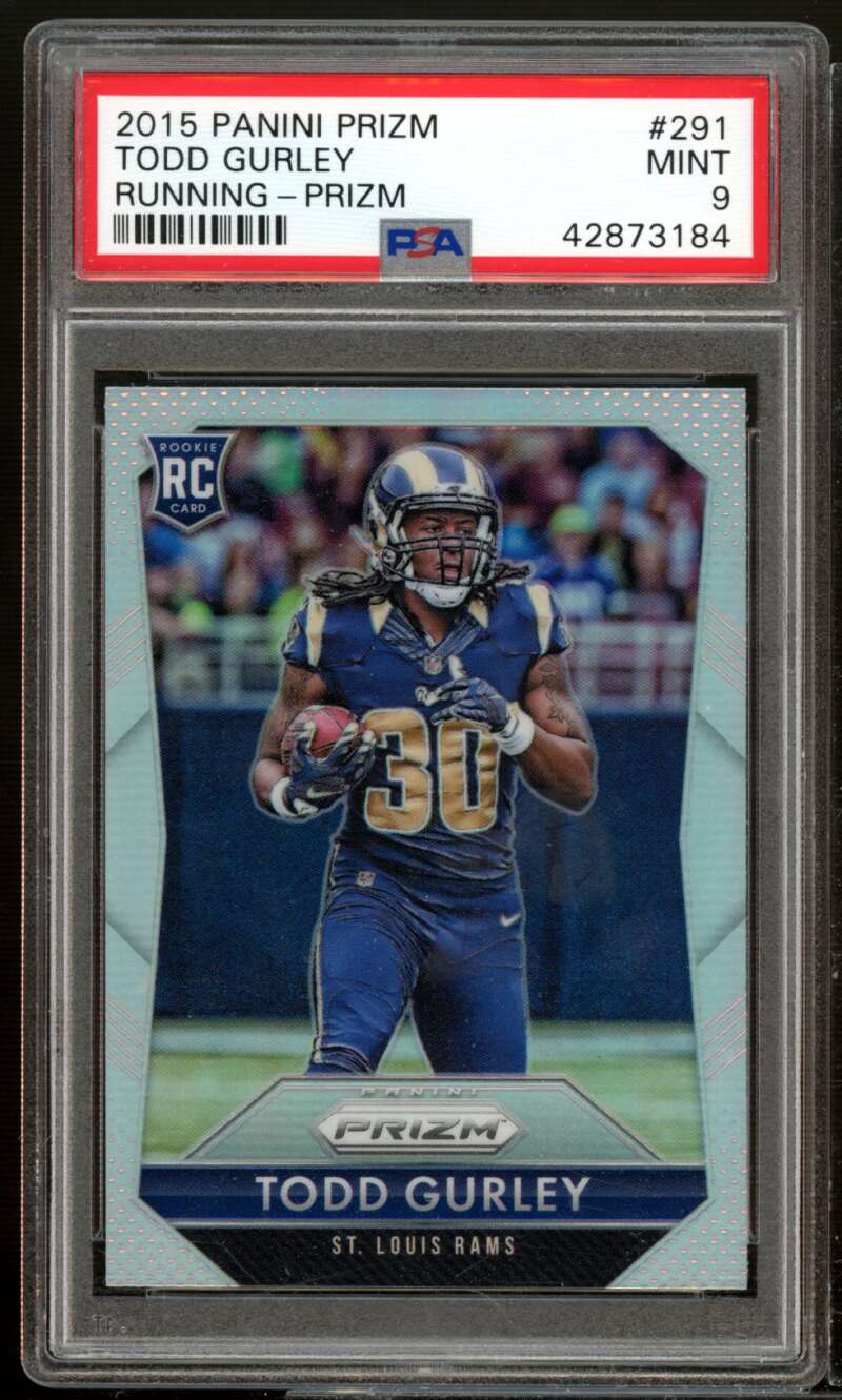 Todd Gurley Rookie Card 2015 Panini Prizm Prizm #291 PSA 9 Image 1