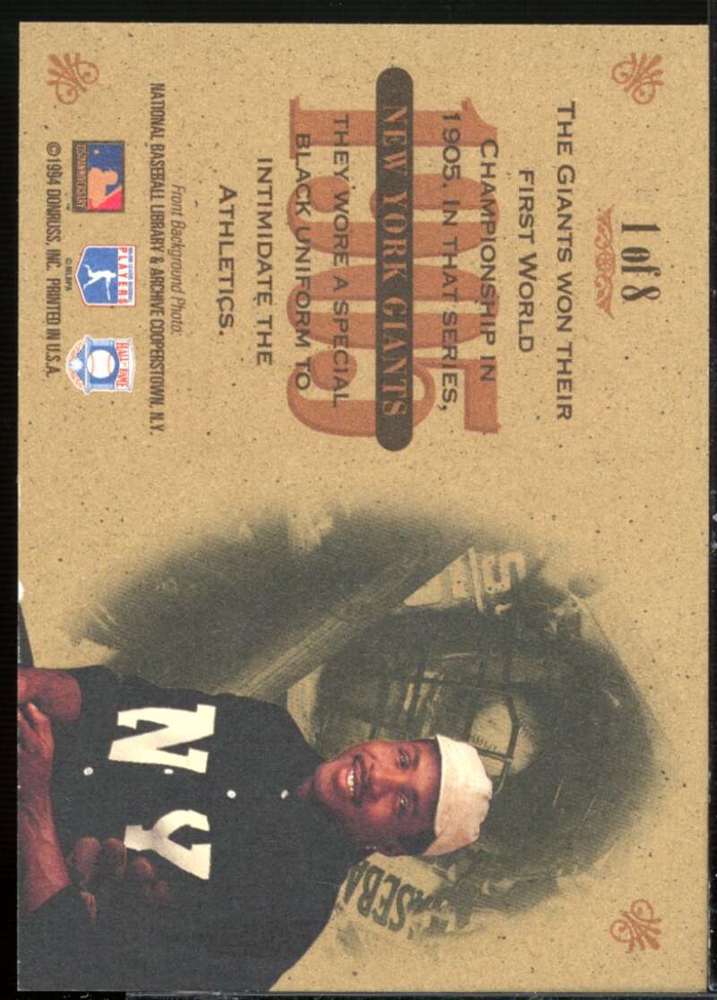 Barry Bonds Card 1994 Studio Heritage #1  Image 2