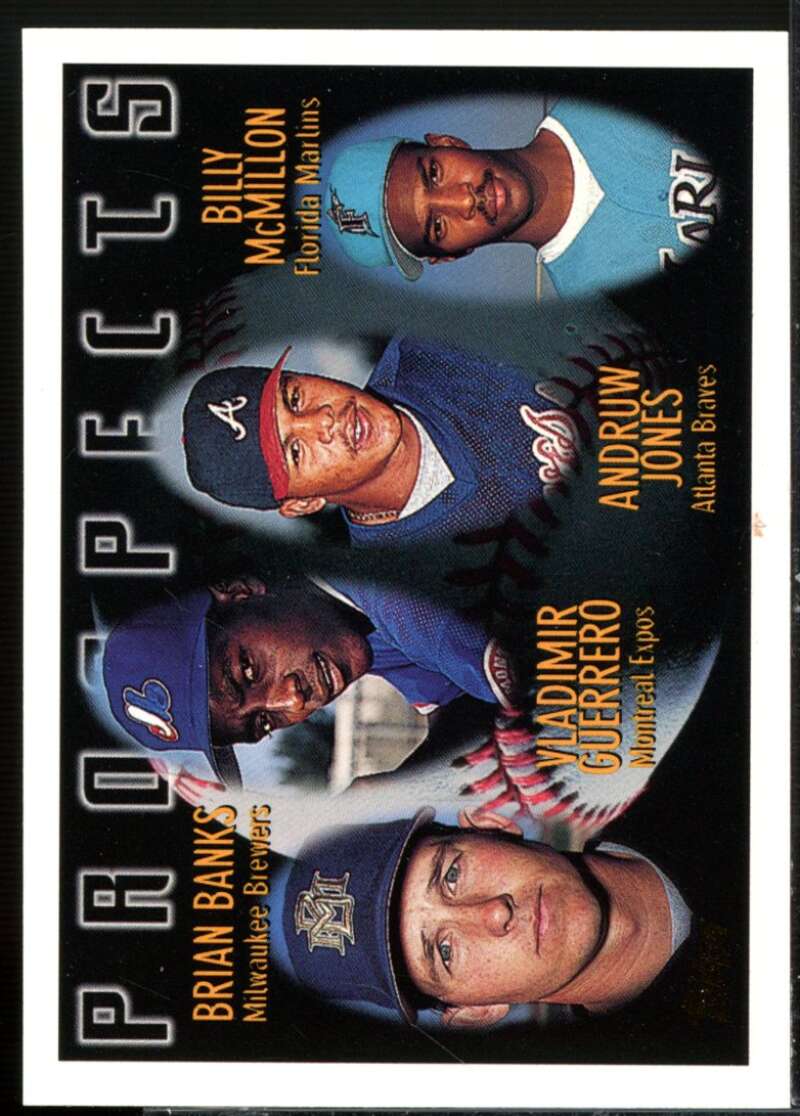 Vladimir Guerrero/Andrew Jones Rookie Card 1996 Topps #435  Image 1