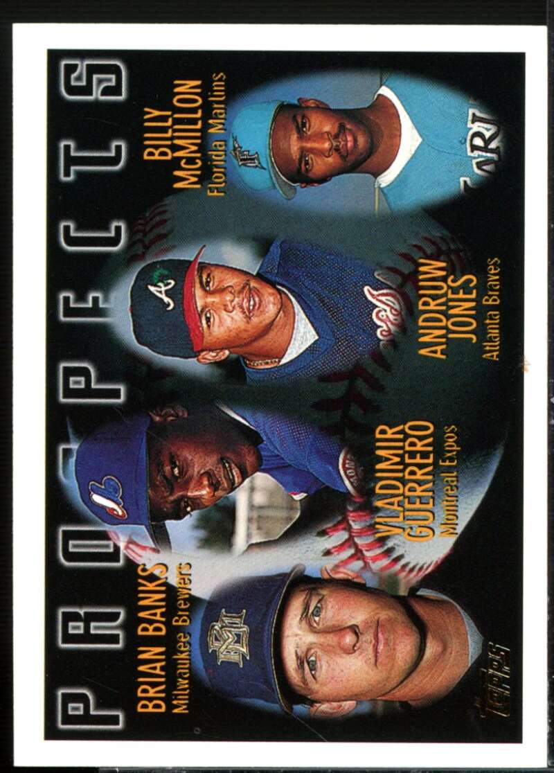 Vladimir Guerrero/Andrew Jones Rookie Card 1996 Topps #435  Image 1