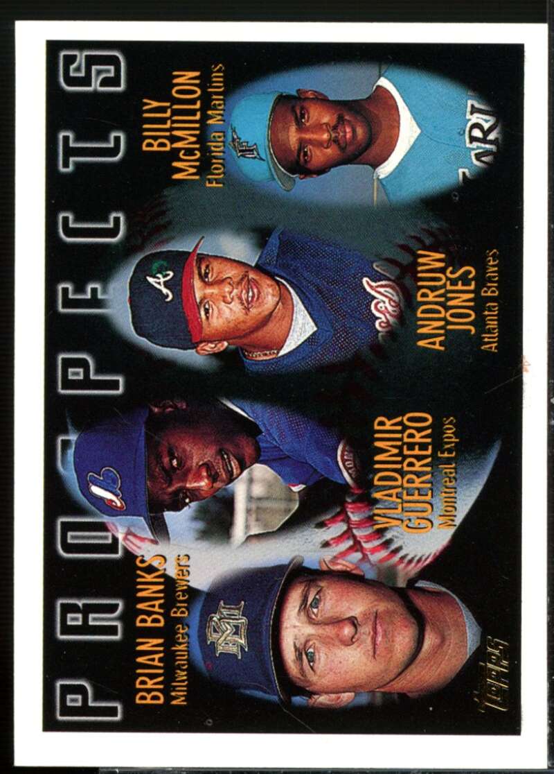 Vladimir Guerrero/Andrew Jones Rookie Card 1996 Topps #435  Image 1