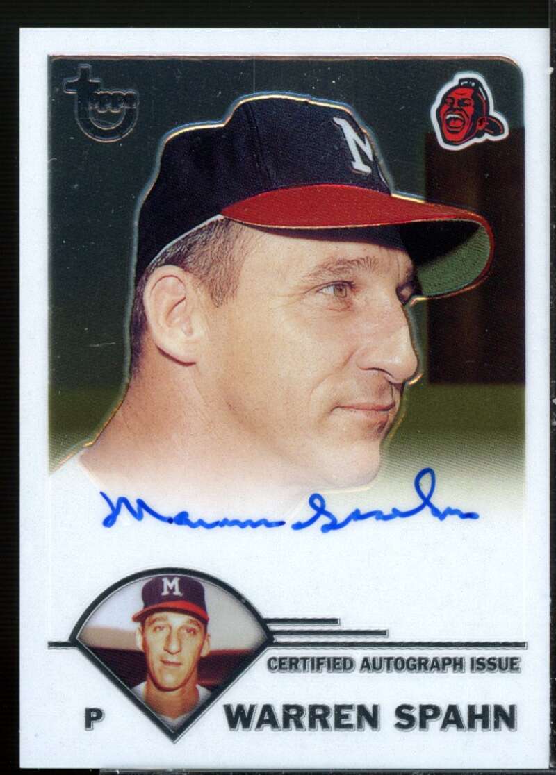 Warren Spahn F Card 2003 Topps Retired Signature Autographs #WS  Image 1