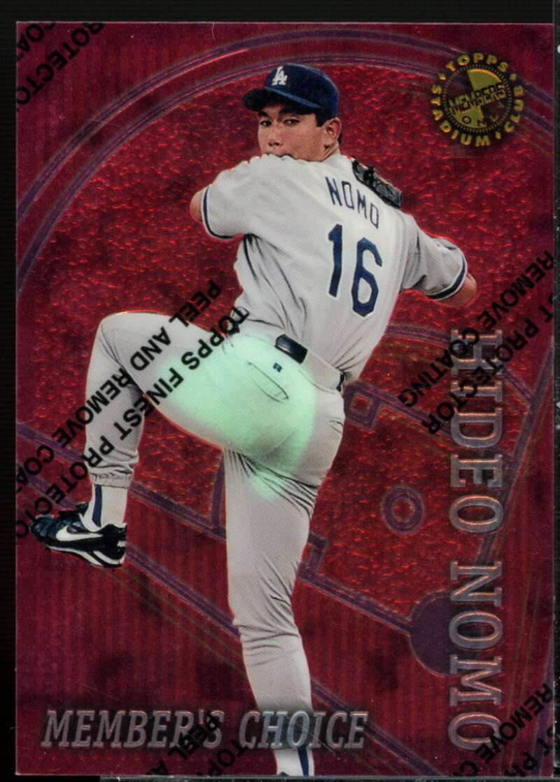 Hideo Nomo FIN Card 1996 Stadium Club Members Only 50 #46  Image 1