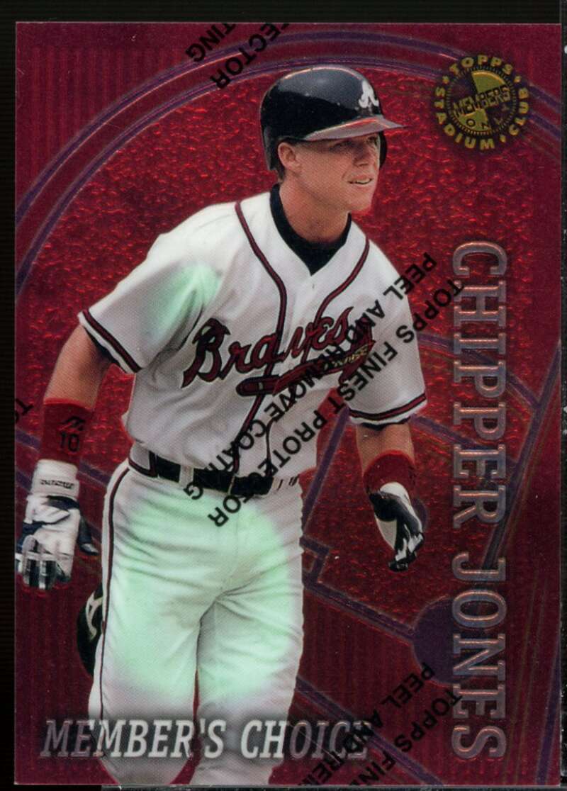 Chipper Jones FIN Card 1996 Stadium Club Members Only 50 #48  Image 1