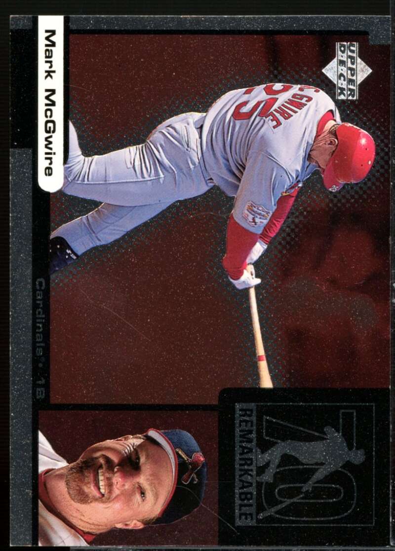 Mark McGwire/HR 7 Card 1999 Upper Deck Ovation ReMarkable Moments #M3  Image 1