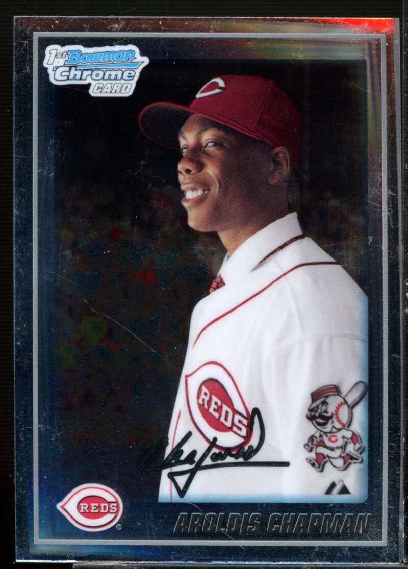 Aroldis Chapman Rookie Card 2010 Bowman Chrome Prospects #BCP10  Image 1