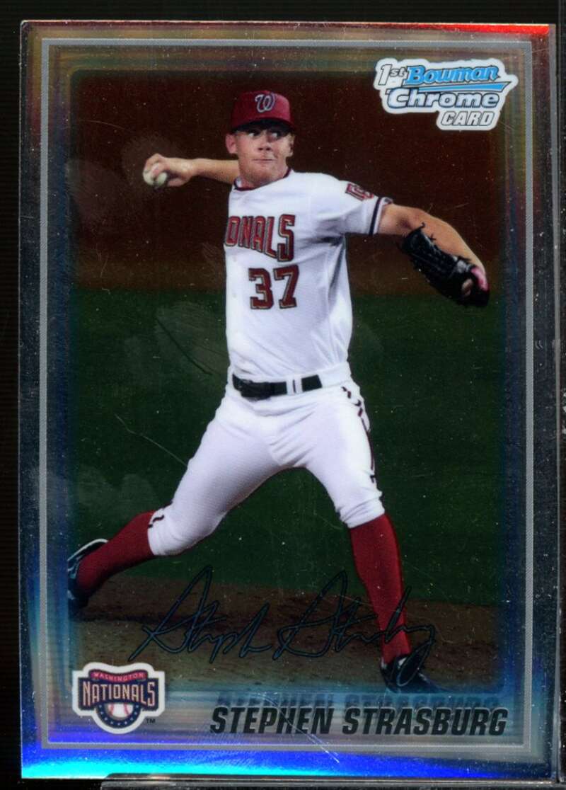 Stephen Strasburg Rookie Card 2010 Bowman Chrome Prospects #BCP1  Image 1