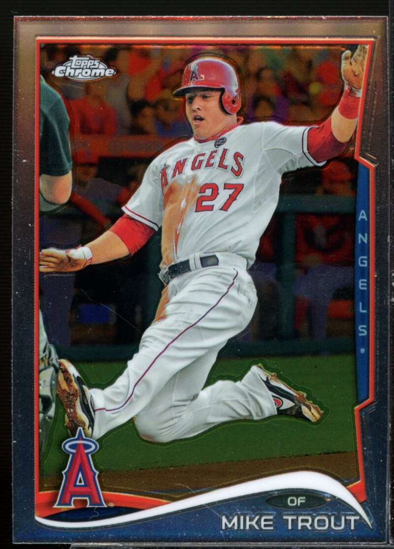 Mike Trout Card 2014 Topps Chrome #1  Image 1