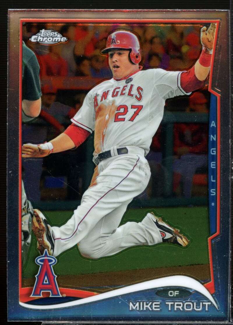 Mike Trout Card 2014 Topps Chrome #1  Image 1