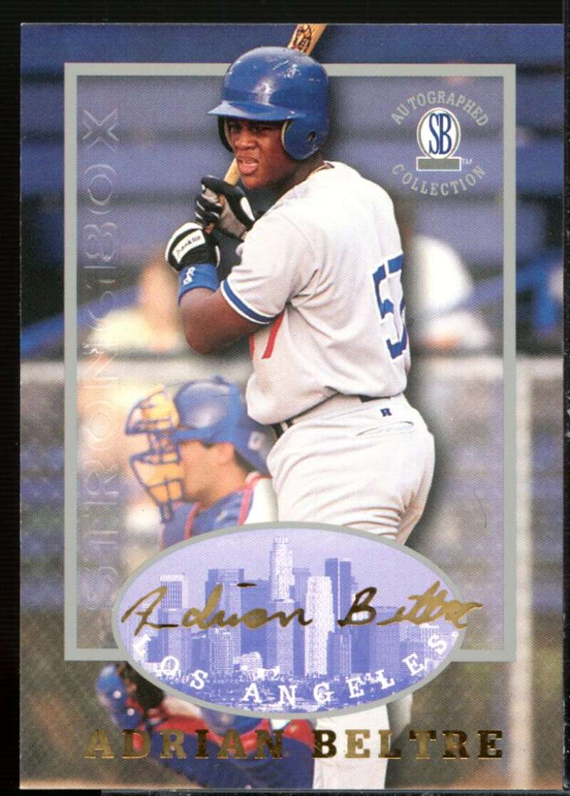 Adrian Beltre Rookie 1997-98 Score Board Autographed Collection Strongbox #49  Image 1