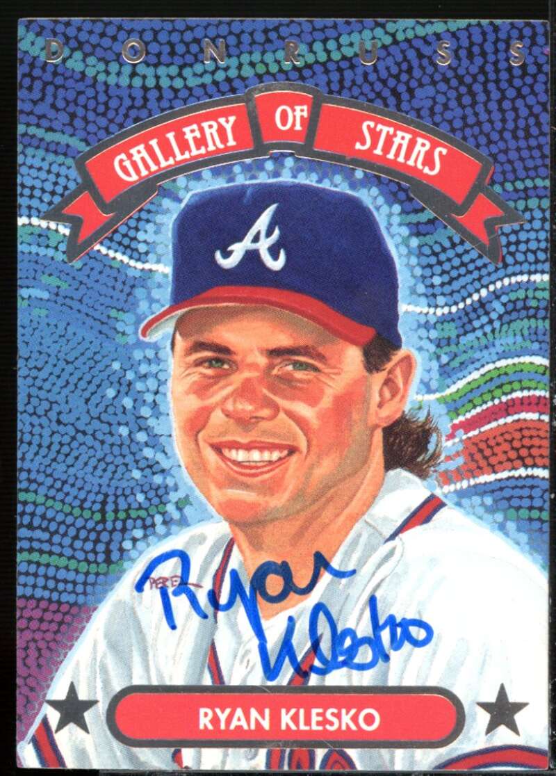 Ryan Klesko Auto Card 1992 Triple Play Gallery #GS10  Image 1
