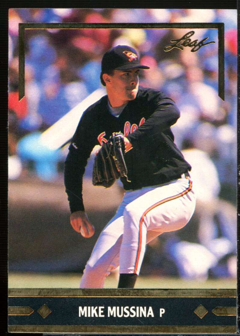 Mike Mussina Card 1991 Leaf Gold Rookies #BC12  Image 1