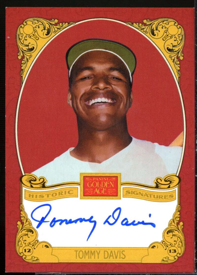 Tommy Davis Card 2013 Panini Golden Age Historic Signatures #TD  Image 1