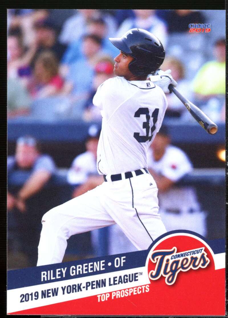 Riley Greene Rookie Card 2019 Connecticut Tigers Choice #1  Image 1