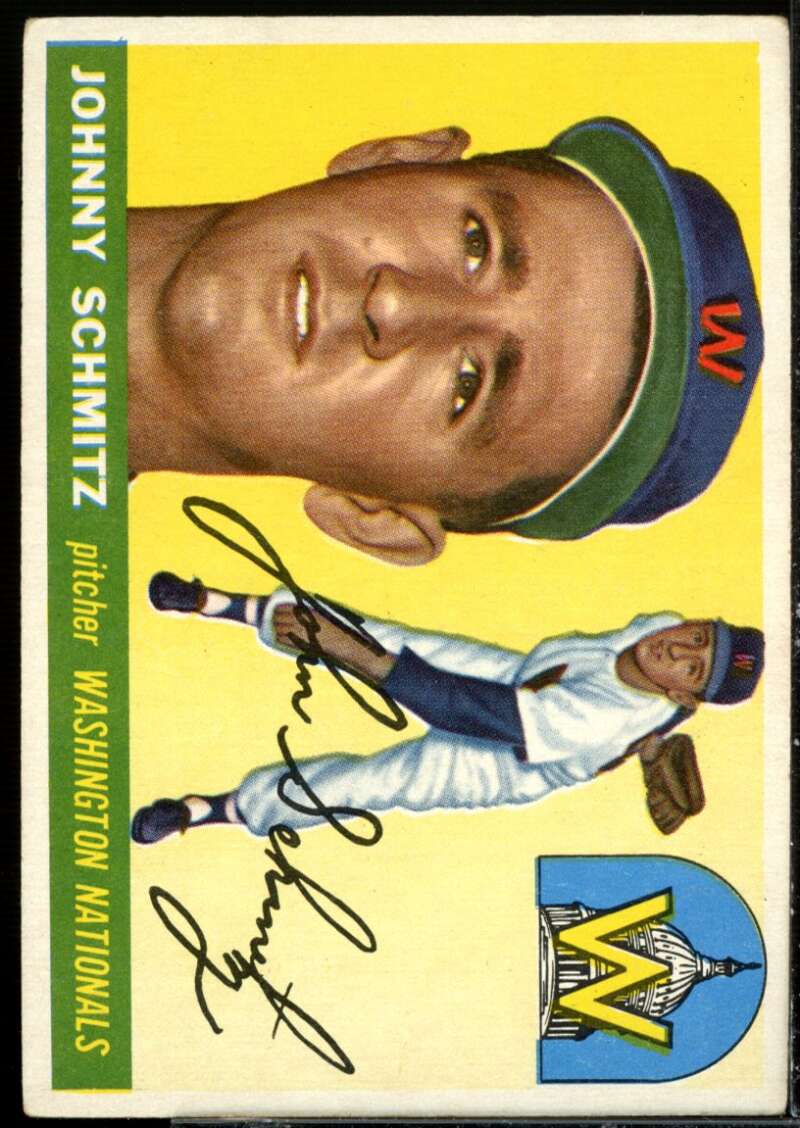 Johnny Schmitz Card 1955 Topps #159  Image 1