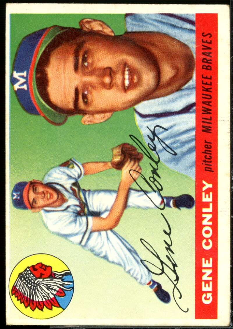 Gene Conley Card 1955 Topps #81  Image 1