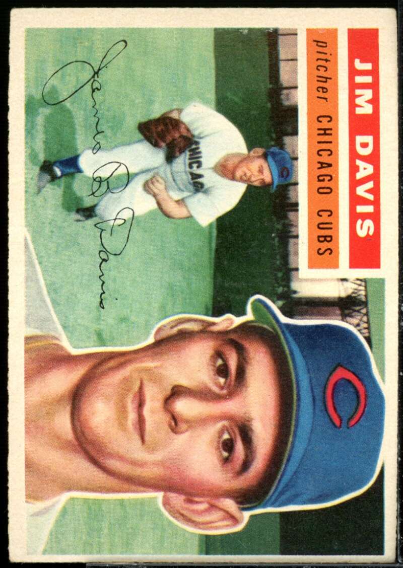 1956 Topps MLB Jim Davis Chicago Cubs #102 Baseball Card