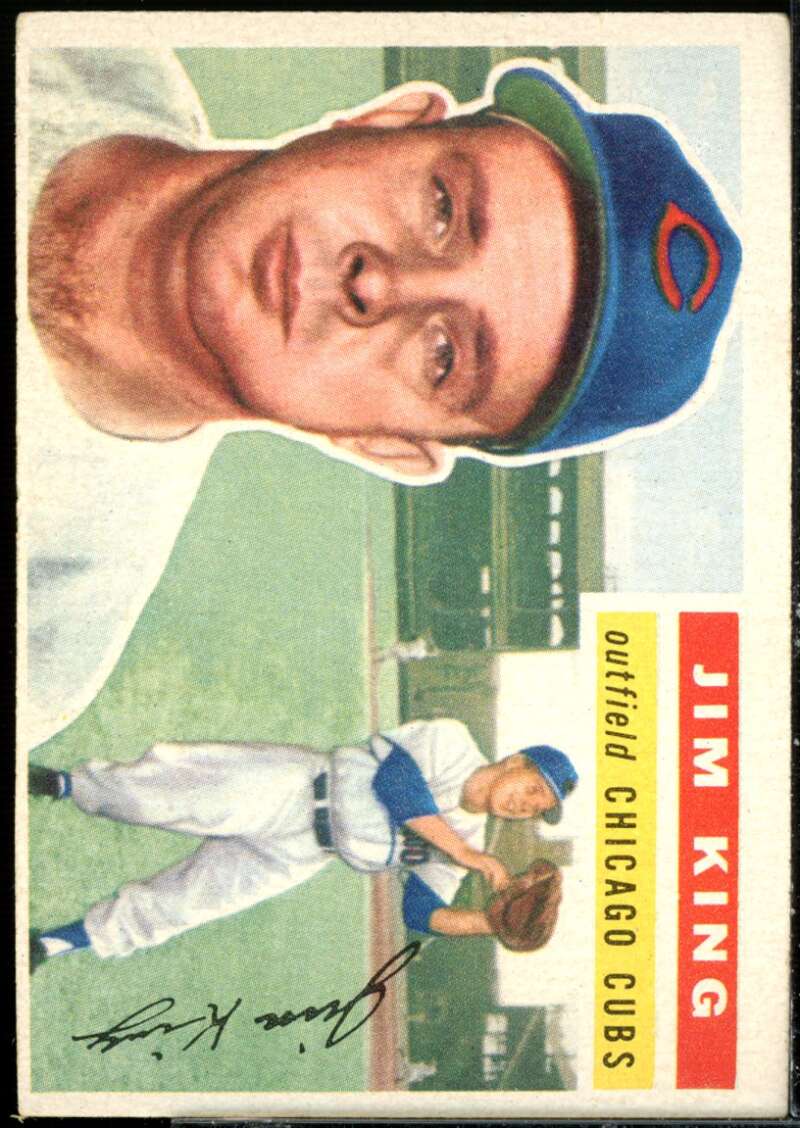 Jim King Rookie Card 1956 Topps #74  Image 1