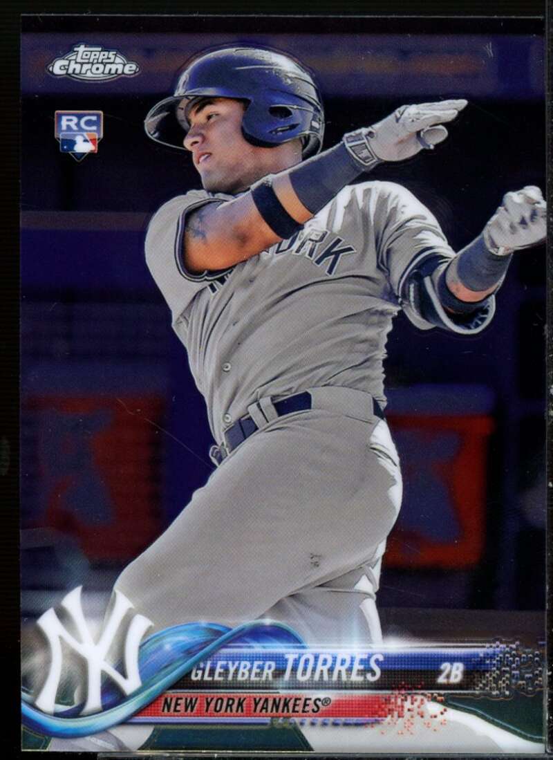 Gleyber Torres Rookie Card 2018 Topps Chrome #31  Image 1